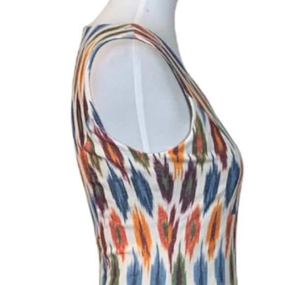 The Territory Ahead Women's Cream Orange Classic iKat Sheath Dress Size 4 - Picture 7 of 11